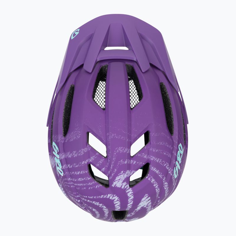 Cască de ciclism pentru copii Giro Fixture II Integrated MIPS matte purple ripple 6