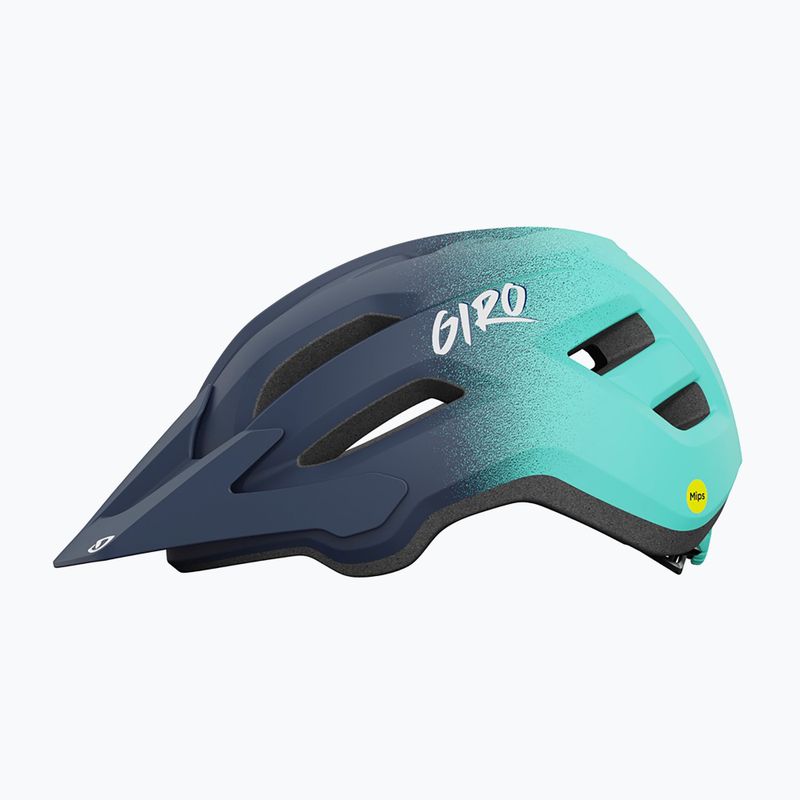 Cască de bicicletă pentru copii Giro Fixture II Integrated MIPS matte midnight blue/screaming teal/fade 2