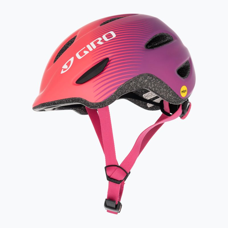 Cască de ciclism pentru copii Giro Scamp Integrated MIPS matte pink purple fade 5