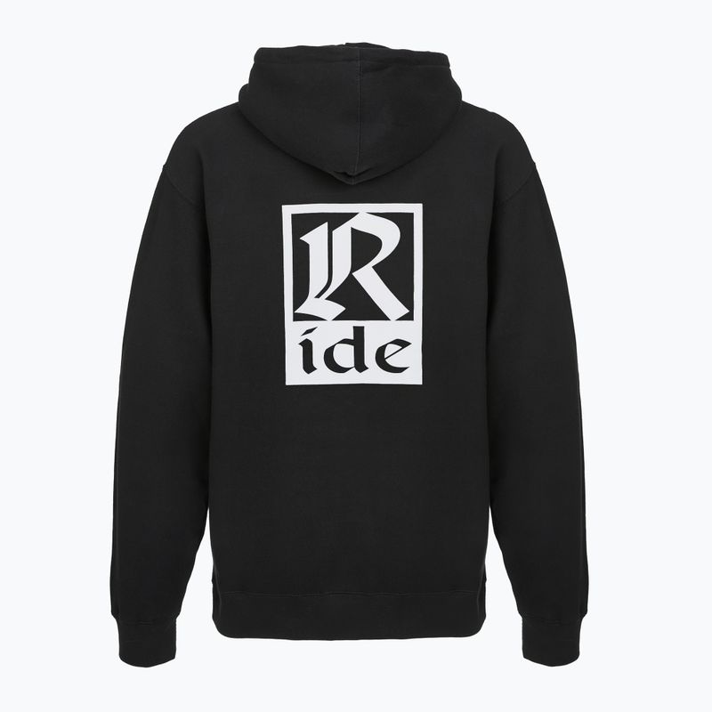 Hanorac pentru bărbați RIDE Old English Hoody black 2