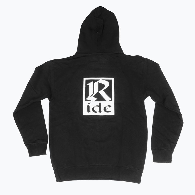 Hanorac pentru bărbați RIDE Old English Hoody black 2