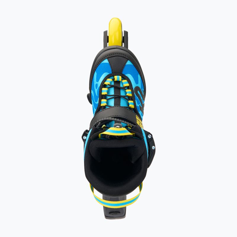 Patine cu rotile pentru copii K2 Raider Pro albastru/galben 4