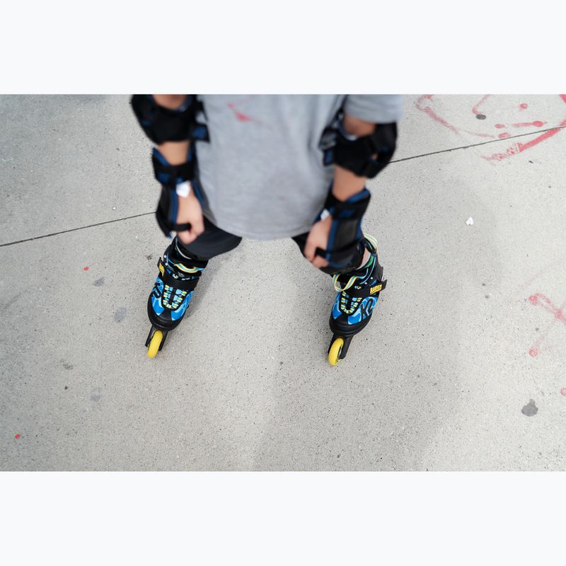 Patine cu rotile pentru copii K2 Raider Pro albastru/galben 6