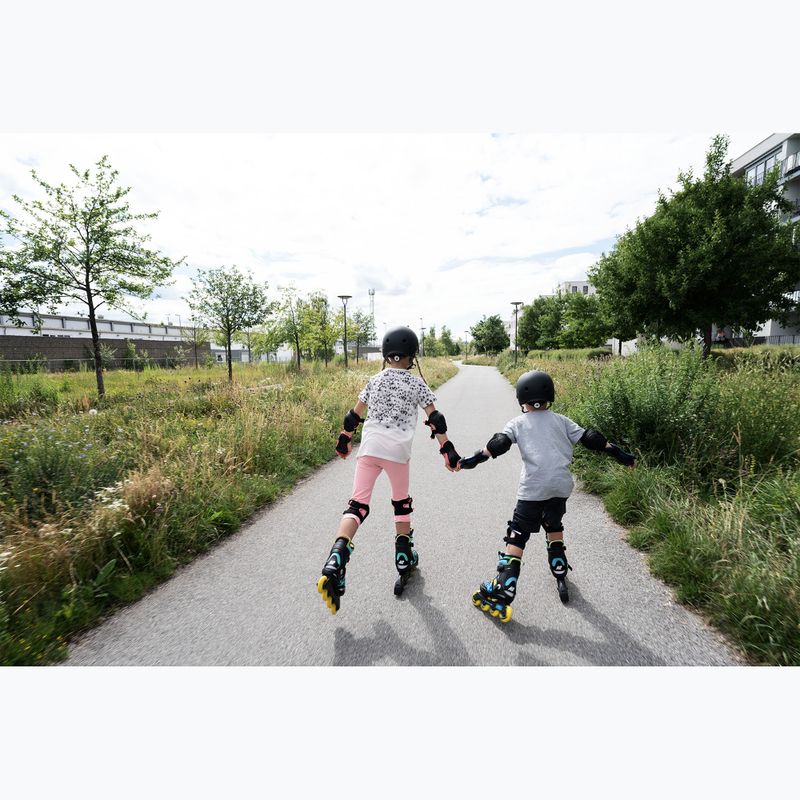 Patine cu rotile pentru copii K2 Raider Pro albastru/galben 9