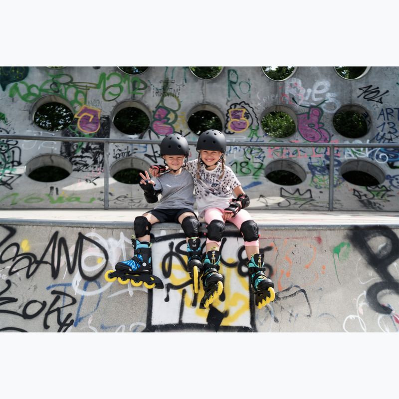 Patine cu rotile pentru copii K2 Raider Pro albastru/galben 10