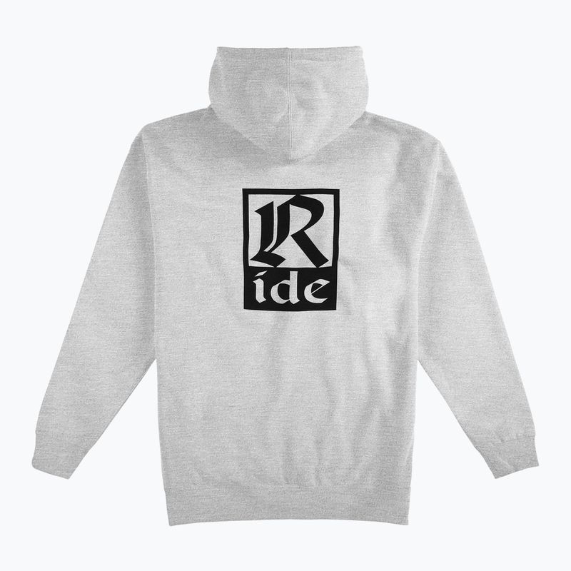 Hanorac pentru bărbați RIDE Old English Hoody heather grey 2