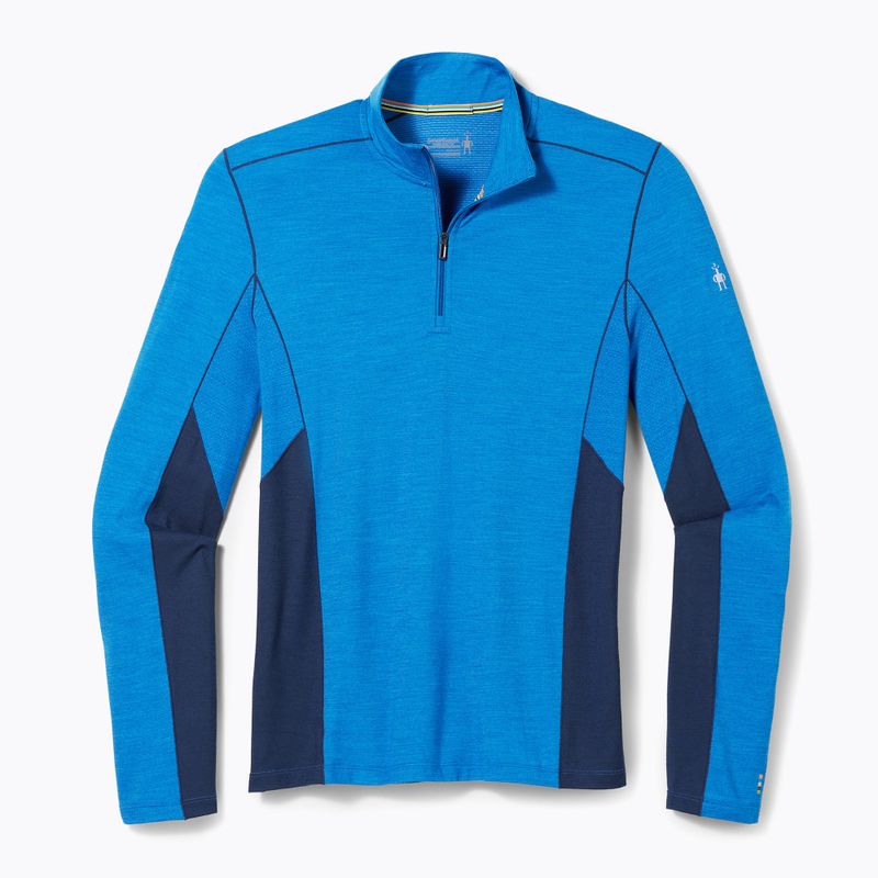 Bluză termică pentru bărbați Smartwool Merino Sport 1/4 Zip laguna blue/deep navy 4