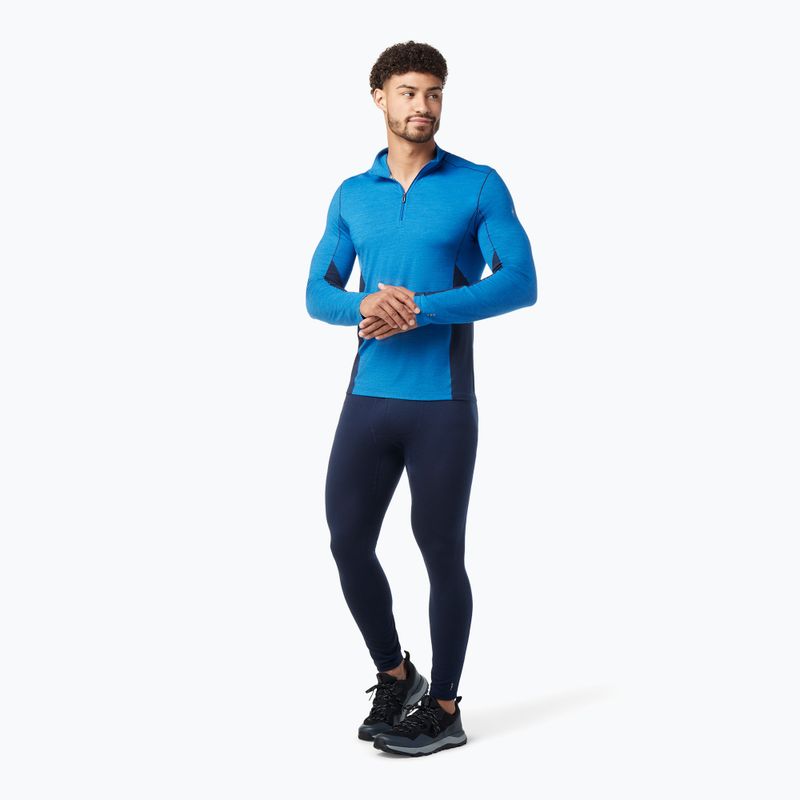 Bluză termică pentru bărbați Smartwool Merino Sport 1/4 Zip laguna blue/deep navy 5