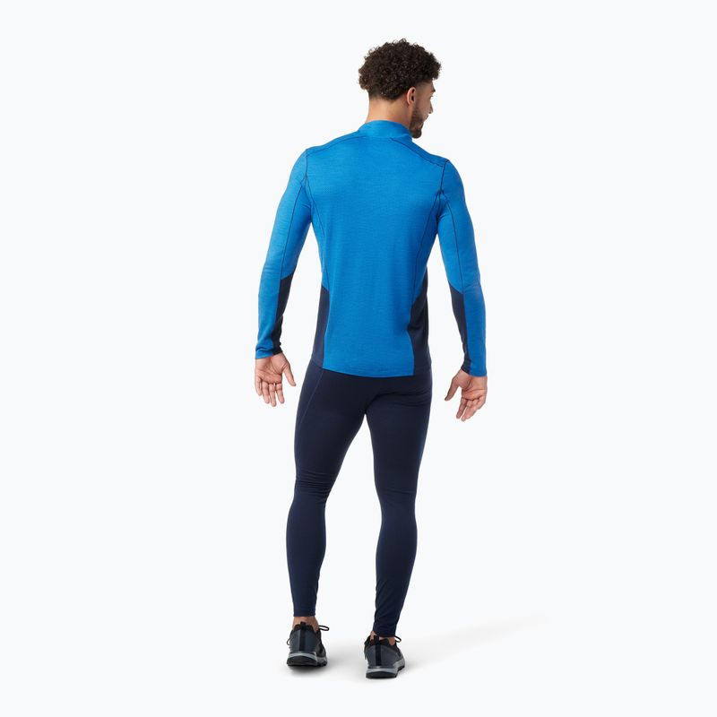 Bluză termică pentru bărbați Smartwool Merino Sport 1/4 Zip laguna blue/deep navy 6