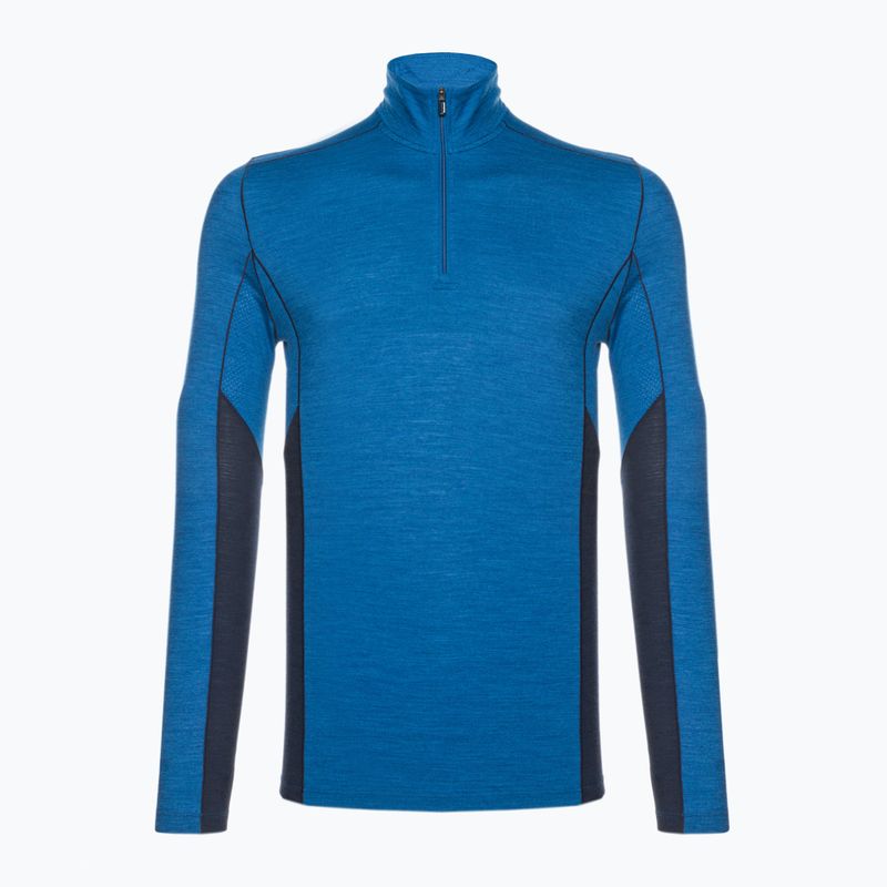 Tricou termic Smartwool Merino Sport LS 1/4 Zip pentru bărbați  albastru 11538