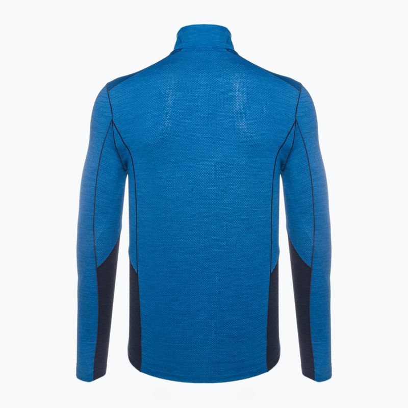 Bluză termică pentru bărbați Smartwool Merino Sport 1/4 Zip laguna blue/deep navy 2