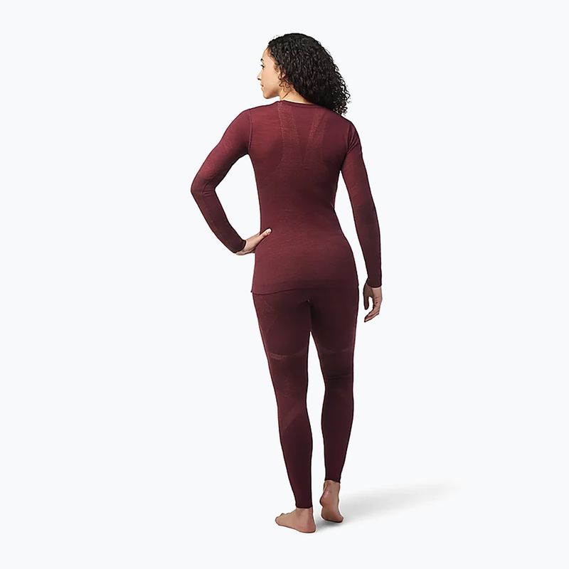 Bluză termică pentru femei Smartwool Intraknit Merino 200 Crew black cherry 6