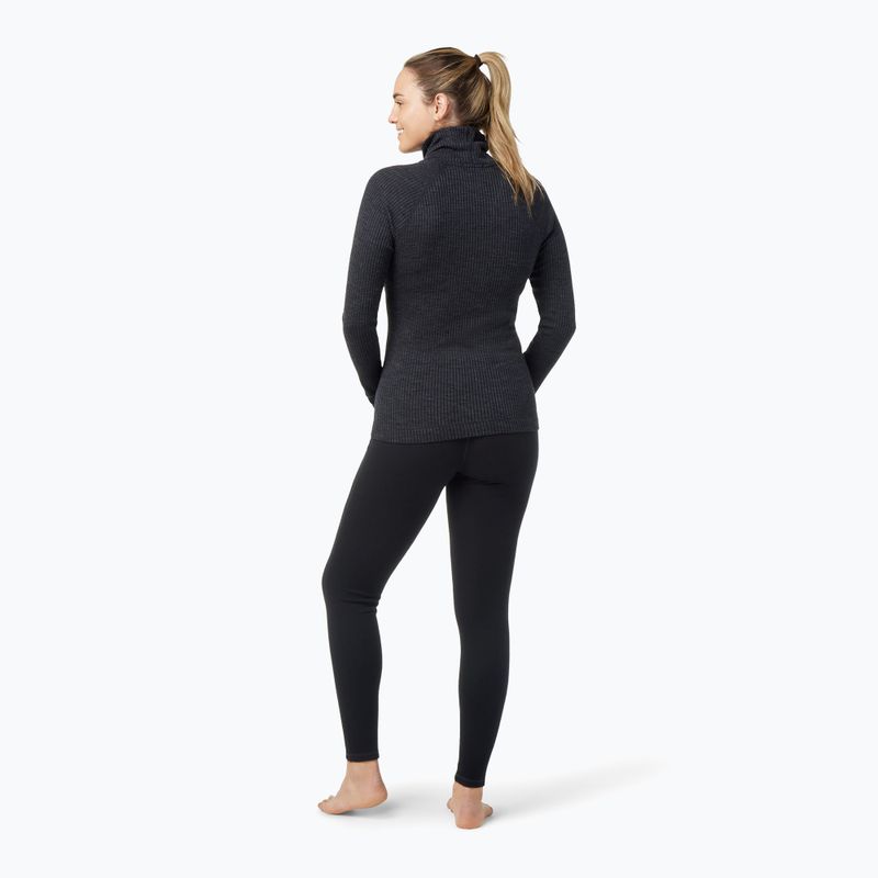 Bluză termică pentru femei Smartwool Thermal Merino Rib Turtleneck charcoal heather 6