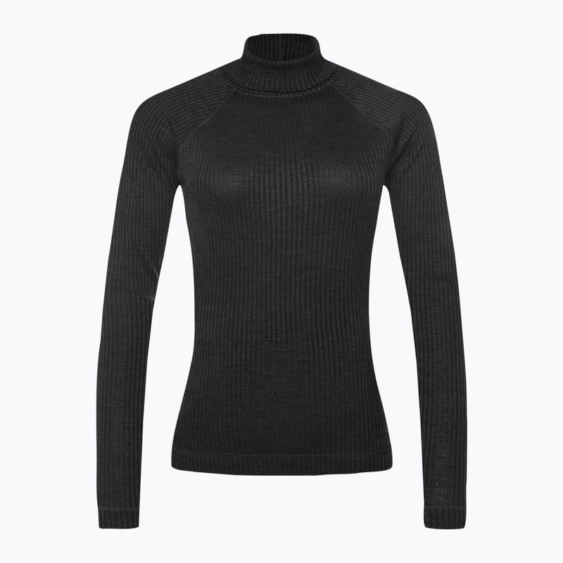 Smartwool Thermal Merino Thermal Merino Rib Turtleneck T-shirt negru 16690 pentru femei