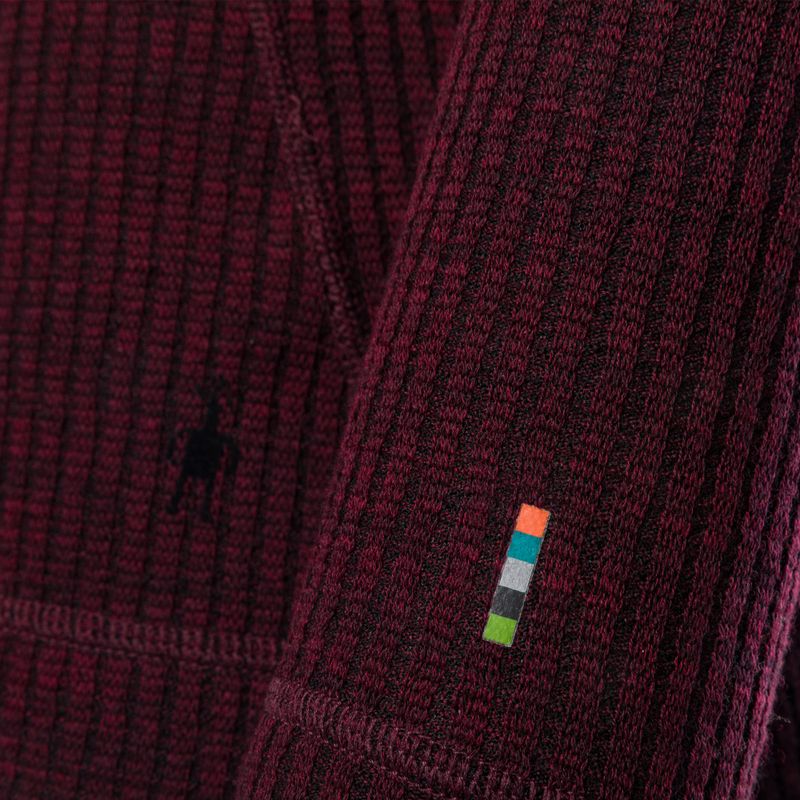 Bluză termică damă Smartwool Thermal Merino Rib Turtleneck black cherry heather 3