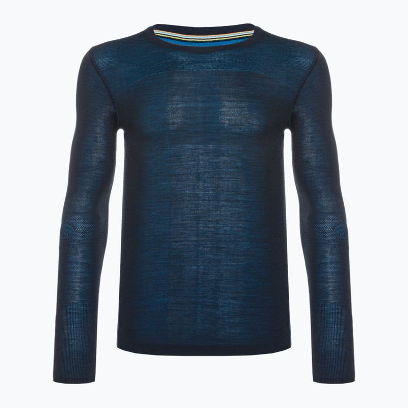 Bărbați Smartwool Intraknit Merino 200 Crew tricou termic albastru marin 19286