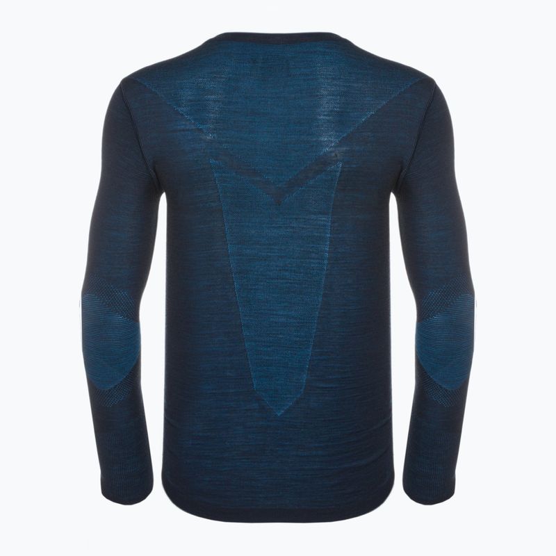 Bărbați Smartwool Intraknit Merino 200 Crew tricou termic albastru marin 19286 2