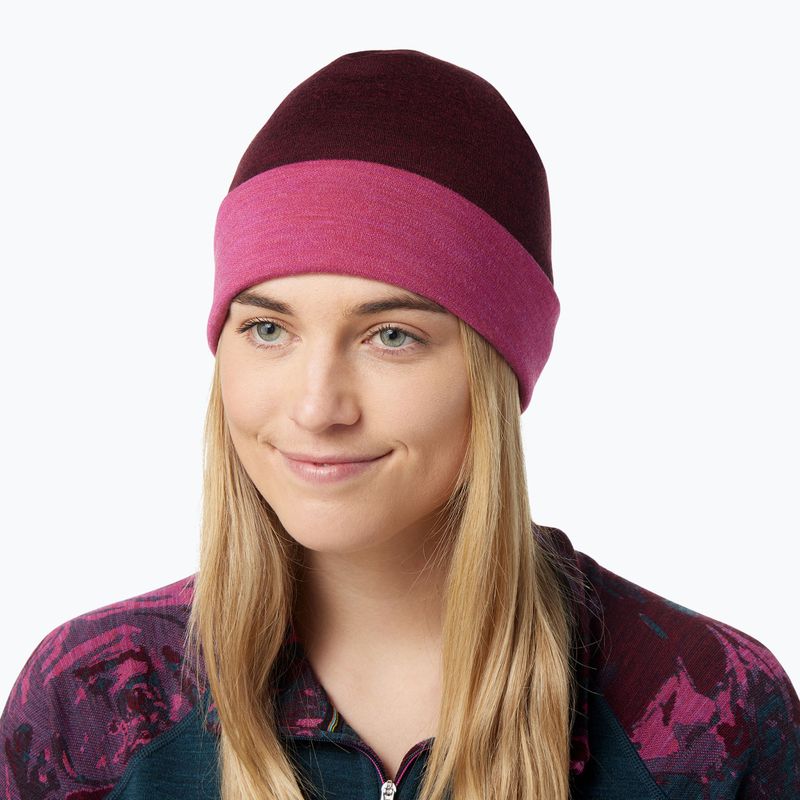Smartwool Thermal Merino Reversibil cu manșete reversibile căciulă de iarnă roz 0SWW956-J61 5
