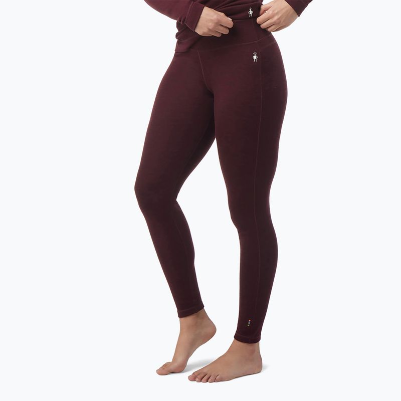 Smartwool Merino 250 Baselayer pentru femei Smartwool Merino 250 Baselayer Bottom Boxed pantaloni termici burgundy 18809