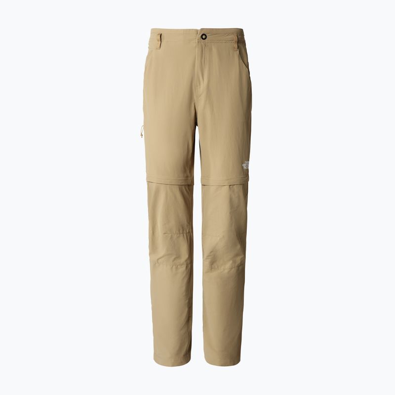 Pantaloni de trekking pentru femei The North Face Exploration Conv Reg Reg Straight bej NF0A7Z97PLX1