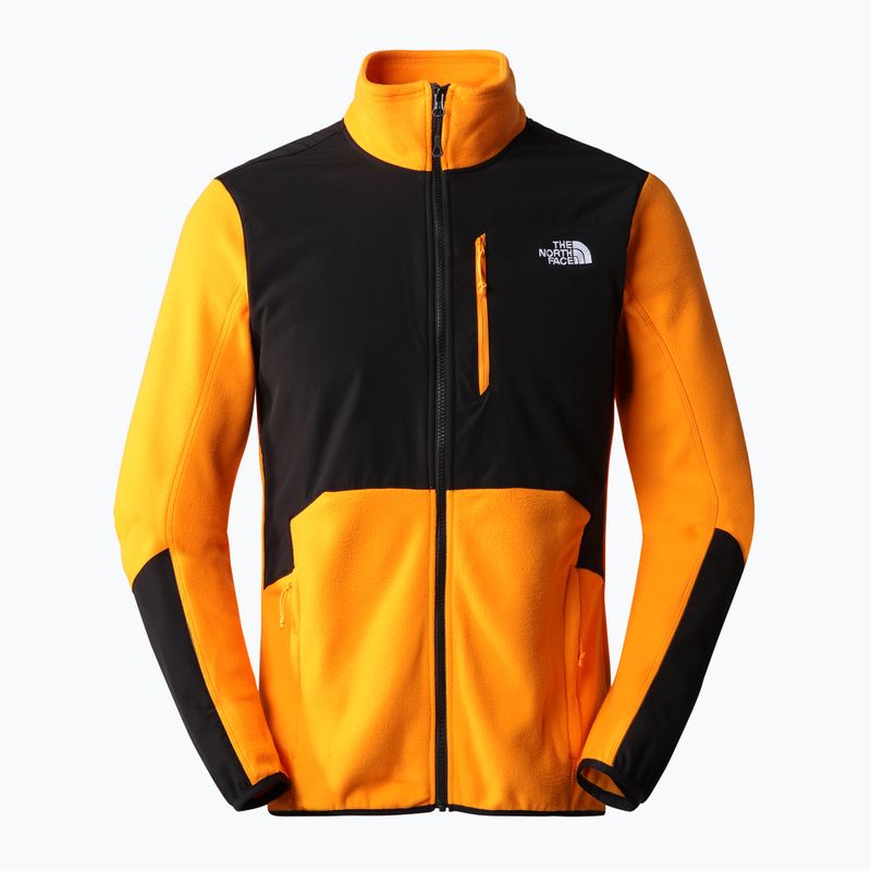 Hanorac fleece pentru bărbați The North Face Glacier Pro FZ negru și portocaliu NF0A5IHS7Q61 8