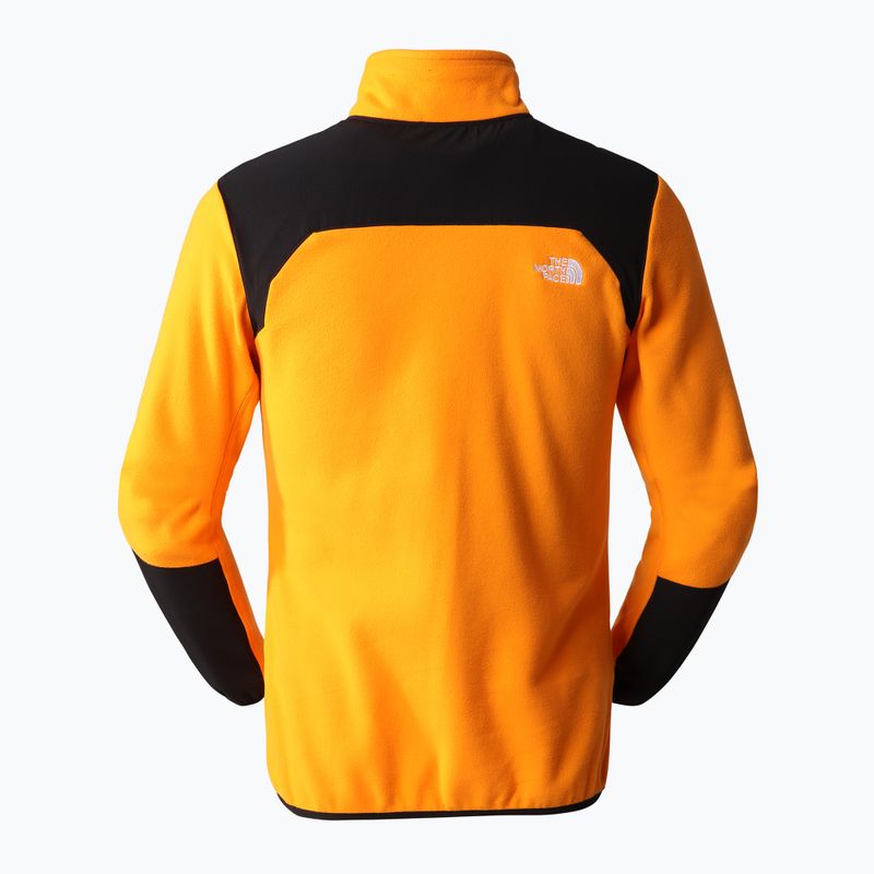 Hanorac fleece pentru bărbați The North Face Glacier Pro FZ negru și portocaliu NF0A5IHS7Q61 9