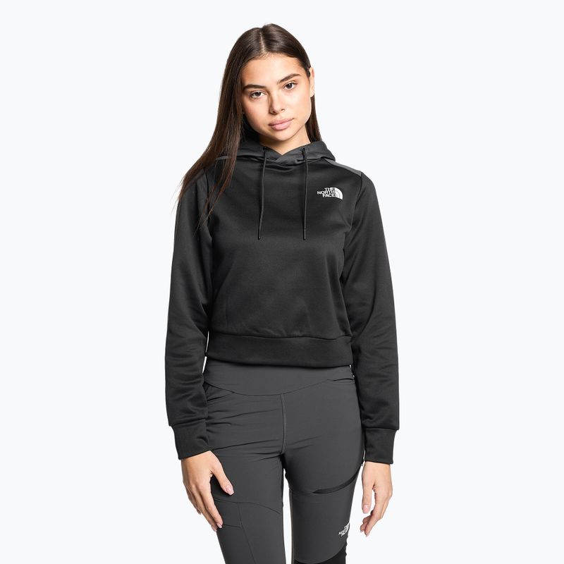 Bluză de trekking pentru femei The North Face Reaxion Fleece P/O Hoodie negru-gri NF0A7ZACKT01