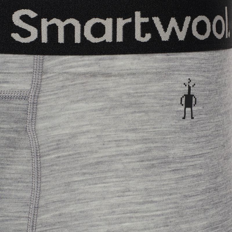 Boxeri termoactivi pentru bărbați Smartwool Merino Boxer Brief light gray heather 3