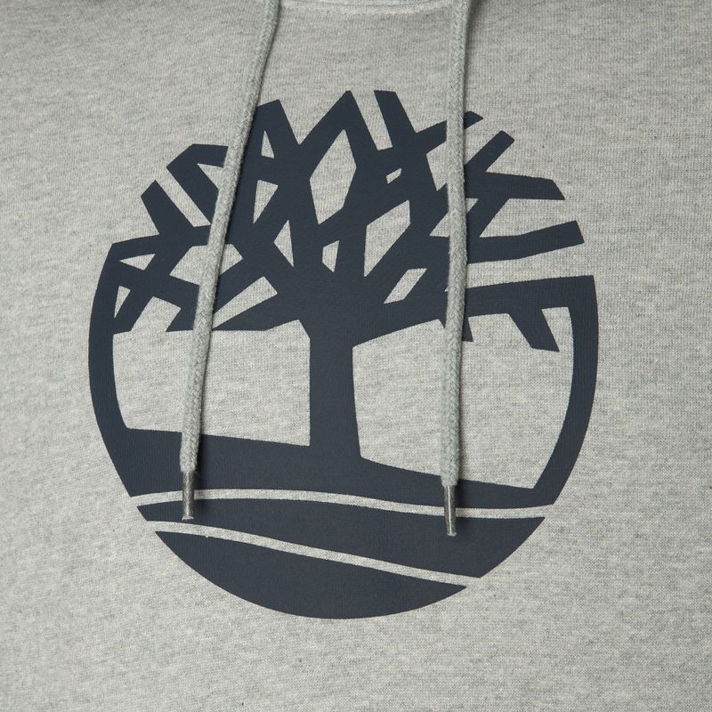 Hanorac pentru bărbați Timberland Tree Logo Hoodie medium grey heather 3