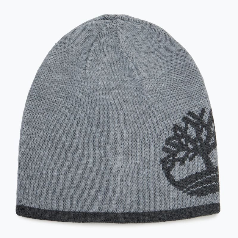 Căciulă de iarnă pentru bărbați Timberland Reversible Logo Beanie light grey heather