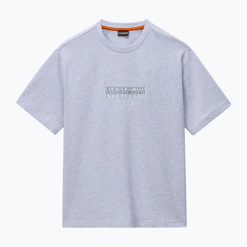 Tricou pentru bărbați Napapijri S-Box Logo light grey melange 4