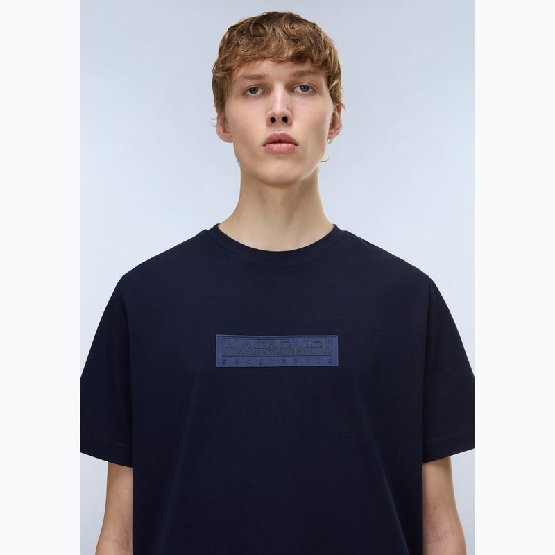 Tricou pentru bărbați Napapijri S-Box Logo navy blue 3