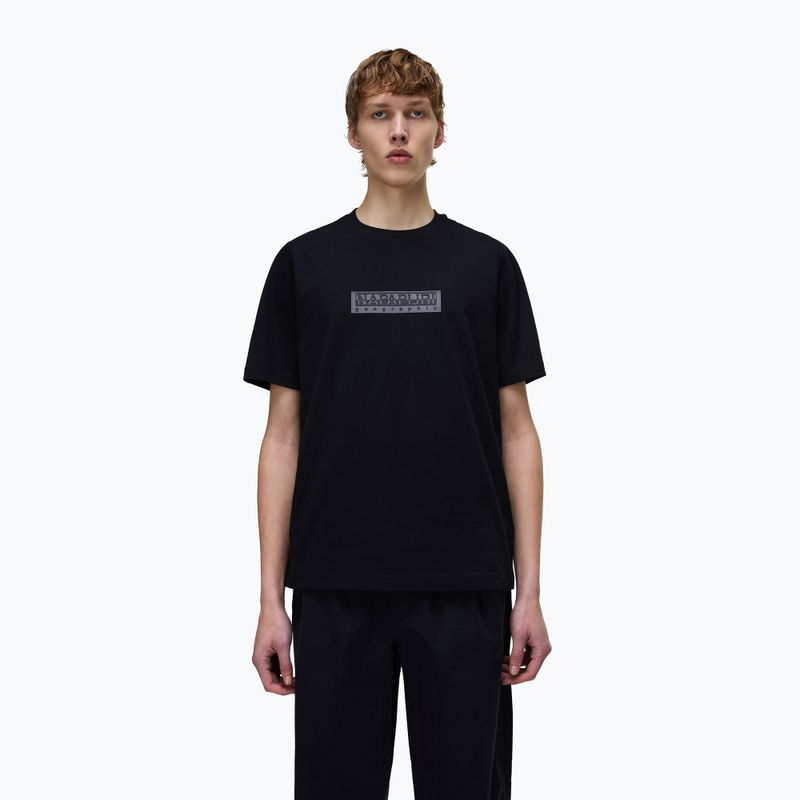Tricou pentru bărbați Napapijri S-Box Logo black beauty