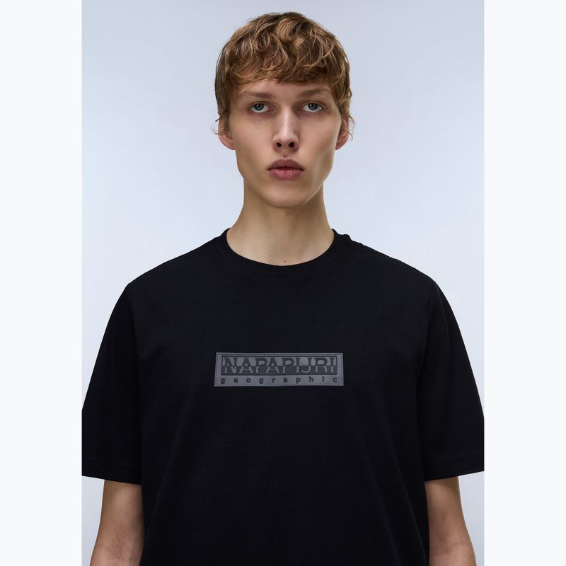 Tricou pentru bărbați Napapijri S-Box Logo black beauty 3