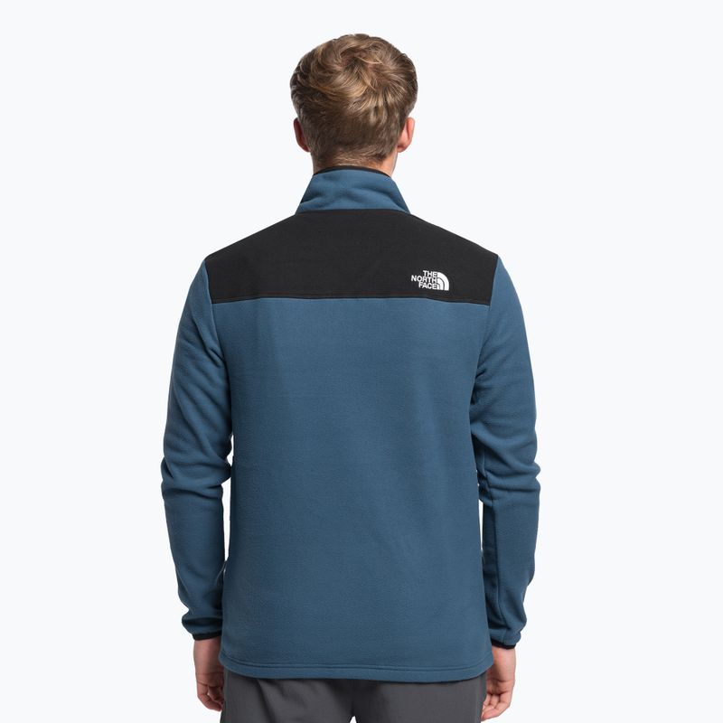 Hanorac pentru bărbați The North Face Homesafe Homesafe Snap Neck Fleece Pulover albastru NF0A55HMMPF1 4