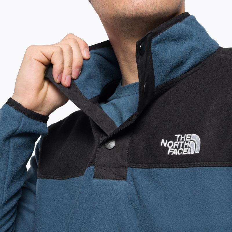 Hanorac pentru bărbați The North Face Homesafe Homesafe Snap Neck Fleece Pulover albastru NF0A55HMMPF1 5