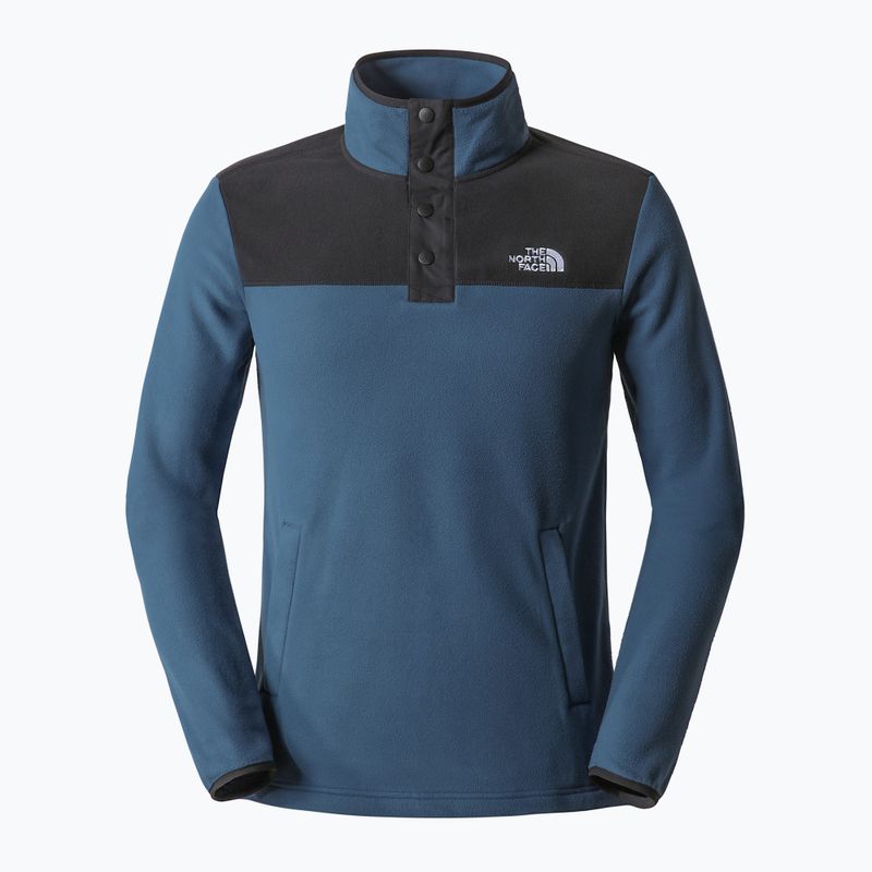 Hanorac pentru bărbați The North Face Homesafe Homesafe Snap Neck Fleece Pulover albastru NF0A55HMMPF1 10