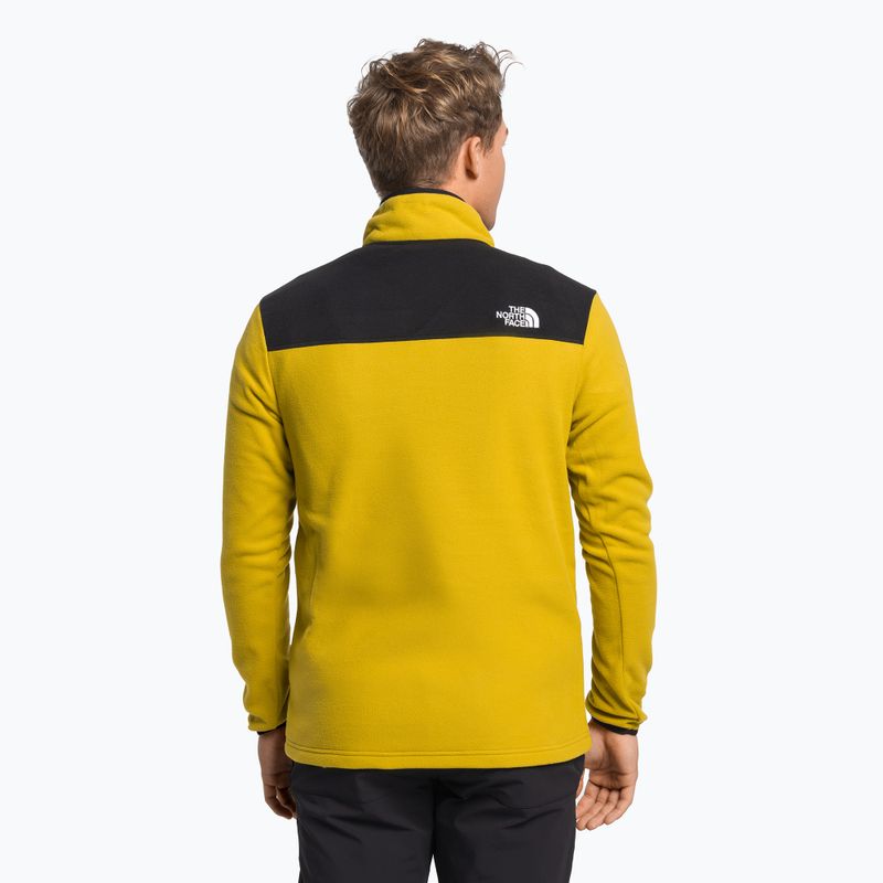 Tricou fleece pentru bărbați The North Face Homesafe Homesafe Snap Neck Fleece Pullover galben NF0A55HM76S1 4
