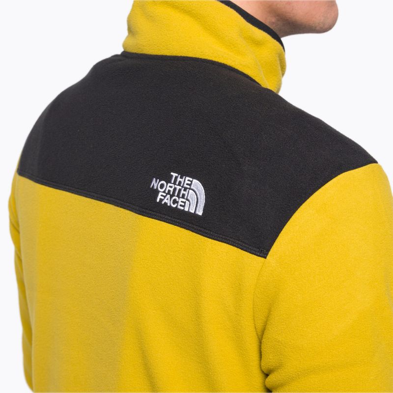 Tricou fleece pentru bărbați The North Face Homesafe Homesafe Snap Neck Fleece Pullover galben NF0A55HM76S1 5