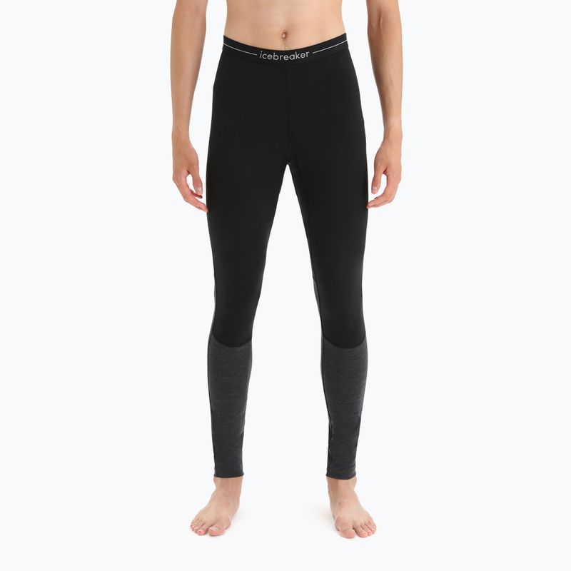 Pantaloni termici pentru bărbați icebreaker 125 Zoneknit negru IB0A56H50911