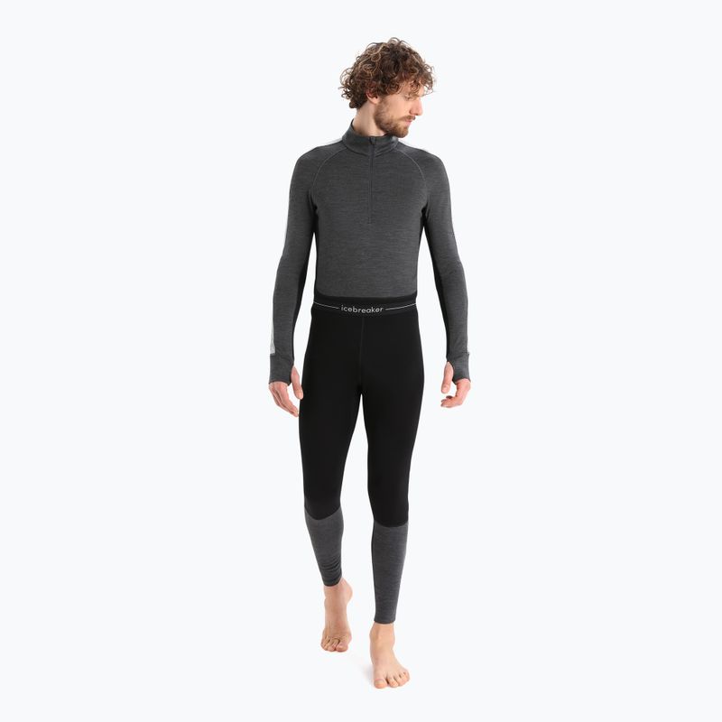 Pantaloni termici pentru bărbați ZoneKnit 260 001 negru/gri IB0A56HG0911 2