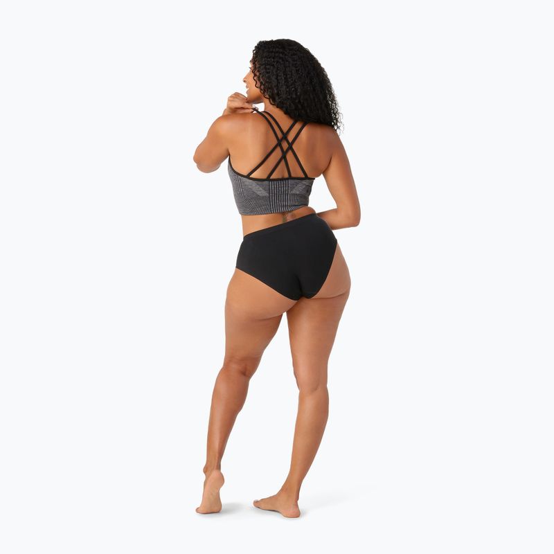 Smartwool Intraknit Strappy sutien termic negru heather 3