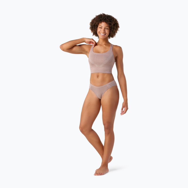 Sutien termic Smartwool Intraknit Strappy sandstone 2