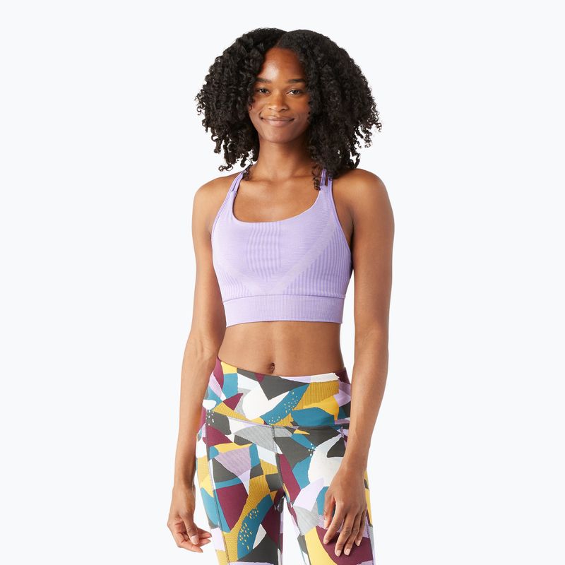 Smartwool Intraknit Strappy sutien termic ultra violet