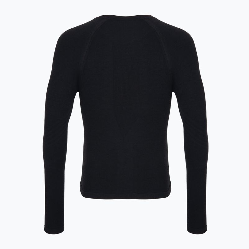 Longsleeve termoactiv pentru bărbați  Smartwool Intraknit Active Base Layer black 2