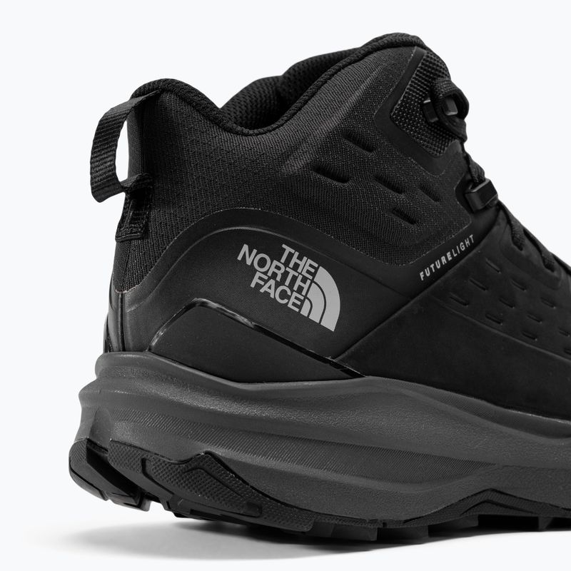 Cizme de trekking pentru bărbați The North Face Vectiv Exploris 2 Mid Futurelight Lthr negru/vanadis gri 9