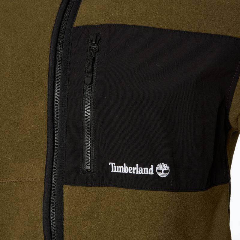 Bluză pentru bărbați Timberland Outdoor Archive Re-Issue Polartec 200 Fleece dark olive 3