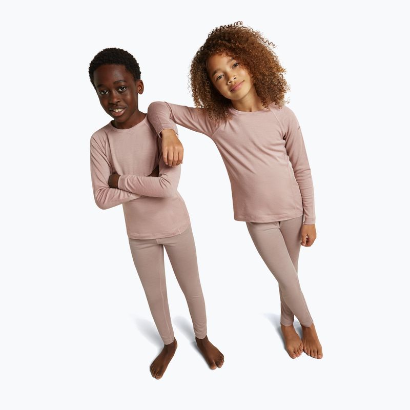 Pantaloni termoactivi pentru copii icebreaker Kids 200 Oasis Leggings pink quartz 2