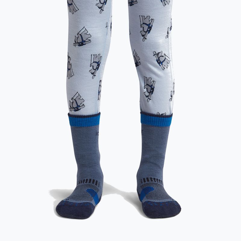 Șosete pentru copii Icebreaker Merino Hike+ Light Crew dawn/midnight navy/lazuri 3