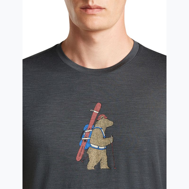 Tricou bărbătesc icebreaker Merino 150 Tech Lite Bear Tour bsidian 4